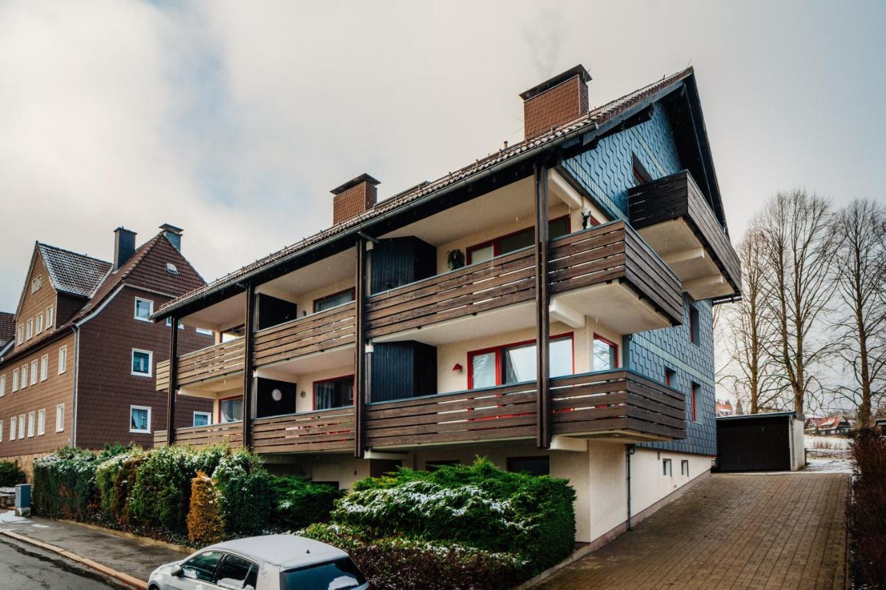 Grosse Wohnung - Kamin - Balkon - Boxspringbett - Skiwiese Braunlage Extérieur photo